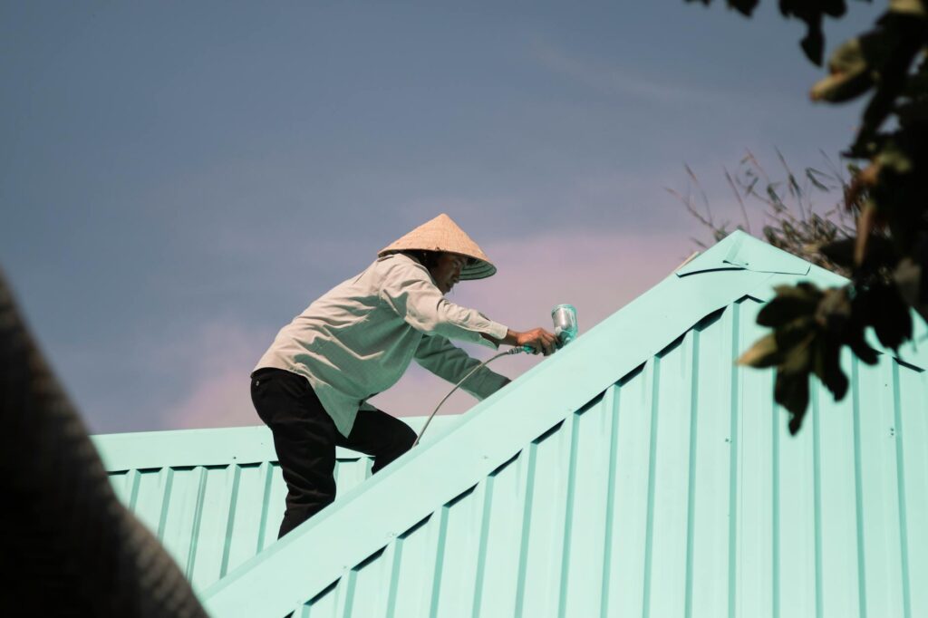 painting tin roof