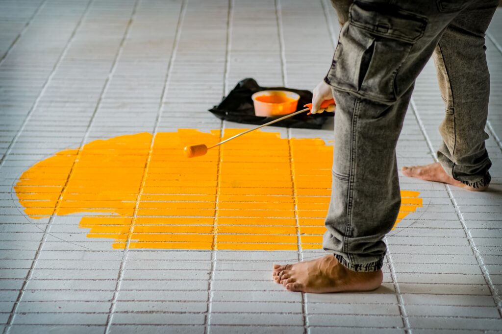 painting concrete tile roof